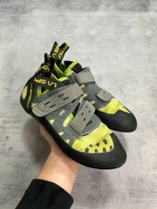 La Sportiva Tarantula Climbing Shoes Kiwi Green Gray Hook Loop Size 41 US 8.5 - Picture 1 of 8