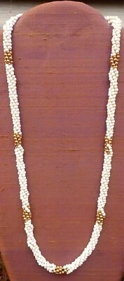  Collar de cuentas de oro blanco Napier muy bonito Foto 1 de 4