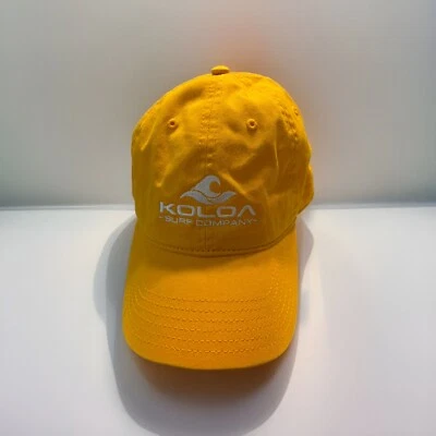 Sombrero de béisbol Koloa bordado con logotipo ondulado de bajo perfil, dorado/con Foto 1 de 4