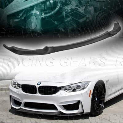 KIT DE CARROCERÍA LABIO PARACHOQUES DELANTERO ESTILO GT NEGRO ALERÓN PARA BMW M3 M4 F80 F82 F83 15-19 Foto 1 de 4