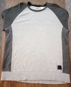 DKNY Jeans Pullover Long Sleeve Cotton Poly Blend Gray Men's Sweater Size Large - Picture 1 of 18