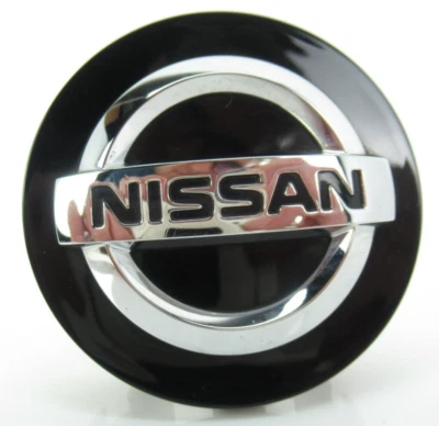 NISSAN 370Z ALTIMA GT-R MAXIMA WHEEL CENTER CAP HUBCAP GLOSS BLACK 40342-BR01A - Image 1 of 4