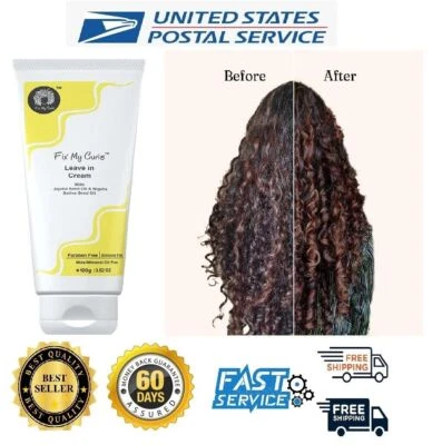 Fix My Curls Leave In Cream for Curly,Wavy, Dry & Frizzy Hair Curl Defining 100g - Image 1 of 4