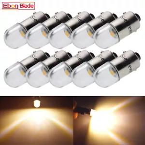 10 X Blanco Cálido 6V LED LUZ LATERAL/CALIBRE BOMBILLA BA9S GLB233 GLB989 TIERRA POSITIVA - Imagen 1 de 7