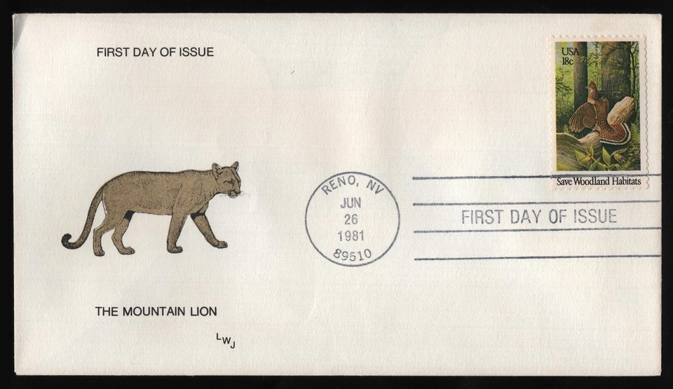 #1924 18c Habitat Preservation, LWJ-Hand Cancel FDC **ANY 5=FREE SHIPPING** - Image 1 of 1