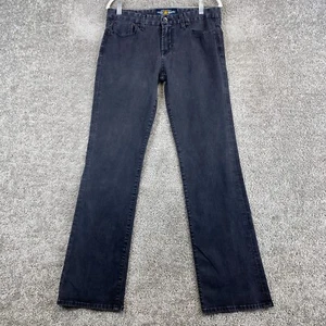 Lucky Brand The Sweet Jean Boot Women's 10/30 Black Mid Rise 5-Pocket Dark Wash - Picture 1 of 9