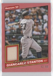 2020 Panini Donruss Retro 1986 Materials Red /99 Giancarlo Stanton #86M-GI