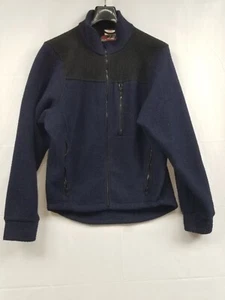 TRUE NORTH Jacket Blue  DRAGONFUR Fleece Full Zip EUC Nomex Men's Size Medium  - Picture 1 of 12