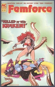 Femforce #117 NM- AC Comics She-Cat Aurora Kraken HTF - Picture 1 of 2
