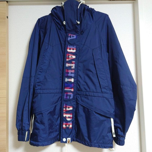 A BATHING APE (BAPE) Giacca uomo BAPE S parka montagna usata in ottime condizioni autentica rara scimmia