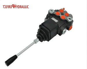Handsteuerventil Handhebelventil Hydraulik 40L 2fach 2xDW + Kreuzhebel - Picture 1 of 3