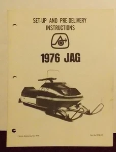 1976 ARCTIC CAT JAG Set Up and Pre-Delivery Instructions 1976 OEM - Picture 1 of 1