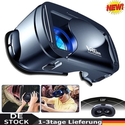 VR Brille Virtual Reality Headset 3D 120° für Smartphones Handy für Alle Handys - Bild 1 von 4