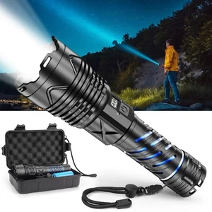 999000 Hohe Lumen Wiederaufladbare Taschenlampe mit Typ-C Schnellladung & 16 Stunden... - Bild 1 von 7
