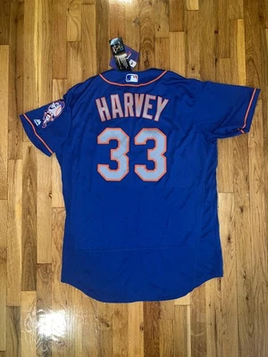 MATT HARVEY подлинный NEW YORK METS величественный синий Flex основание Джерси 48 новый с Ярлыками Lindor - Изображение 1 из 4