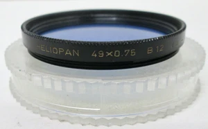 Filtro azul Heliopan 49 mm 49x0,75 B12 - Imagen 1 de 2