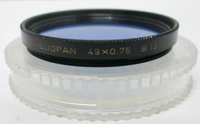 Heliopan 49mm 49x0.75 B12 Blue Filter - Image 1 of 2