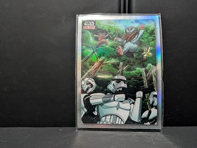 Ambush from above - 2023 Topps Chrome Star Wars Galaxy #49 Refractor - Image 1 of 2