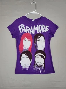 Vintage Official Paramore Purple Band Tee Damen Medium Konzert Shirt Emo Szene - Bild 1 von 10