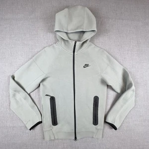 Sudadera con Capucha Nike Para Hombres XS Verde Tecnología Polar Corredor de Vientos Cremallera Completa Bolsillos FB7921-330 - Imagen 1 de 14