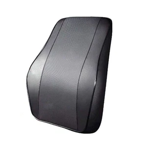 Lumbar Back Support Pillow for Car & Office, Black Memory Foam Cushion - Picture 1 of 5