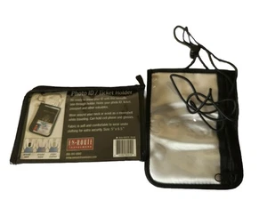 Neuer schwarzer Umhängeband Foto Ausweis/Ticket Halter von En-Route Travelware - Bild 1 von 4