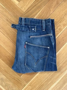Levis Engineered Jeans Mens 29x32* Blue Twisted Denim 2000s Buckle Back Pants - Bild 1 von 6