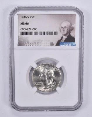 MS66 1946-S Washington Quarter NGC Special Label *1026 - Image 1 of 4