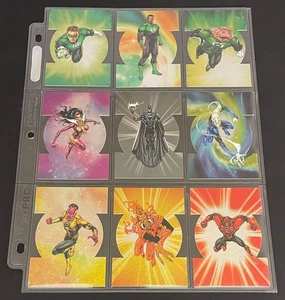 2012 DC New 52 Cryptozoic Complete Set of 9 Lantern FoiI Die-Cut Chase Inserts - Picture 1 of 3
