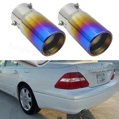For Lexus LS 430 Blue Car Tail Pipe Exhaust Rear Muffler Tailpipe Tip - Image 1 of 4