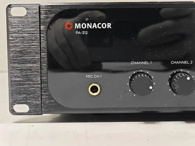Monacor PA-312 Amplifier - Untested, Powers On/Off, No Accessories - Image 1 of 4