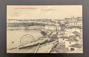 Azores Terceira Island - Angra do Heroísmo picture post card send to Horta - Picture 1 of 2