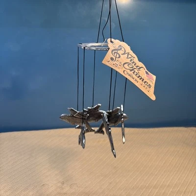 NUEVAS campanas de viento vintage Carson Statesmetal 6 piezas 1993 ballenas 02327 Foto 1 de 4