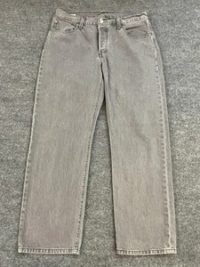 Jeans Levis 501 Para Hombre 32x30 Gris Botón Premium Pierna Recta Denim Seta Etiqueta - Imagen 1 de 15