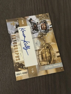 2003 Upper Deck Finite Autographs /1300 FA-KA KAREEM KELLY Signed Auto Rookie RC - Image 1 of 3