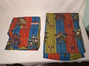 Vintage 1998 Small Soldiers Twin Flat & Fitted Sheet Set 94"x68" Bibb Company - Picture 1 of 18