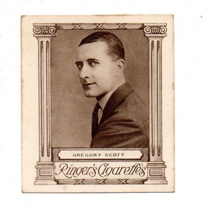 EDWARDS RINGER & BIGG CIGARETTE CARD CINEMA STARS 1923 No.5 GREGORY SCOTT
