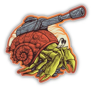 Calcomanía pegatina de vinilo Hermit Crab War Machine - Imagen 1 de 1
