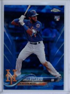 2018 Topps Chrome Sapphire AMED ROSARIO #63 RC Rookie