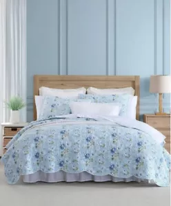 Juego de edredón reversible de 2 piezas Laura Ashley Peony Garden-Twin T4103954 - Imagen 1 de 12