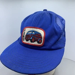 VTG Ford Hippie Van Snapback Mesh Back Front Patch Trucker Hat Cap Park Ave USA - Picture 1 of 13