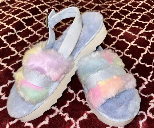Sandali scorrevoli regolabili Koolaburra by UGG taglia 9 sfocati pastello