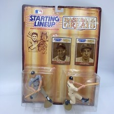 1989 Baseball Greats Starting Lineup Mickey Mantle & Joe DiMaggio Figure & Card