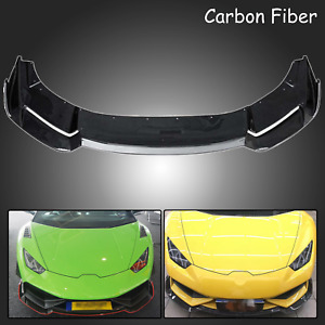 Fit For 2014-2019 Lamborghini Huracan LP610-4 Front Bumper Lip Carbon Fiber