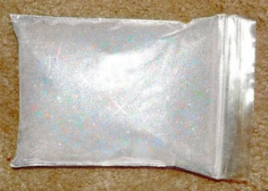 WHITE PEARL IRIDESCENT PREMIUM METAL FLAKE MF120G AUTO CUSTOM PAINT ESG US - Picture 1 of 2