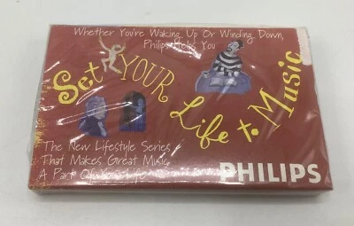 Philips-Set Your Life to Music-1995 NEW & Sealed Audio Cassette Classic Sampler - Image 1 of 4
