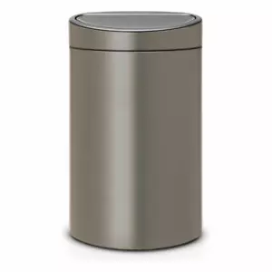 Brabantia Touch Bin Recycle Mülleimer m. Einsätzen Abfalleimer Platinum 10 & 23L - Bild 1 von 3