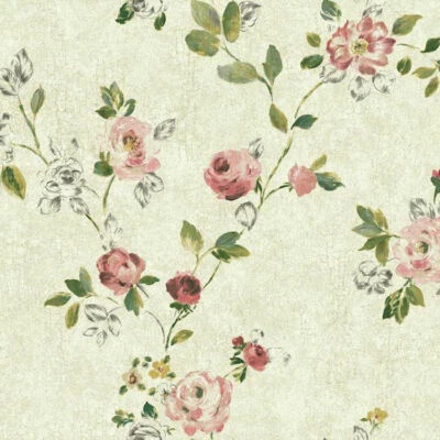 Papel Pintado Rosas Rosa Montaje Floral Trail Sketch NP6325 - Precio por Doble Rollo Foto 1 de 4