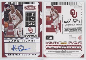 2020 Contenders Draft Picks Sticker Game Ticket Blue /99 Kristian Doolittle Auto