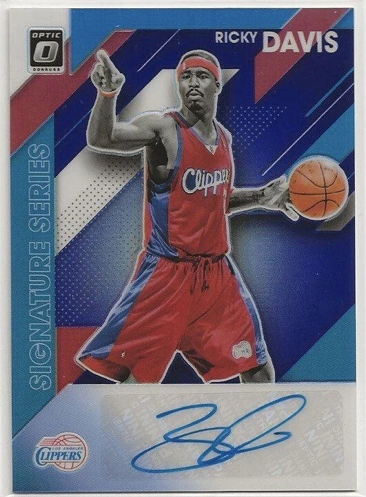 2019-20 DONRUSS OPTIC RICKY DAVIS SIGNATURE SERIES AUTO PURPLE PRIZM CLIPPERS - Image 1 of 2